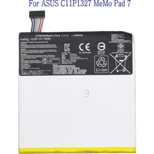 Ciszean 1x 3910mAh C11P1327 Replacement Battery For ASUS C11P1327 Fondpad 7 MeMo Pad 7 Me170C ME170CX ME170 K012 K017 FE170CG