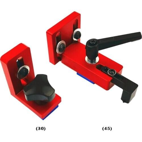 1PCS T-track Slot Connector 30 Sliding Brackets (Red Serie) Chute Woodworking Machinery Part Module T Track T-stop Aluminium