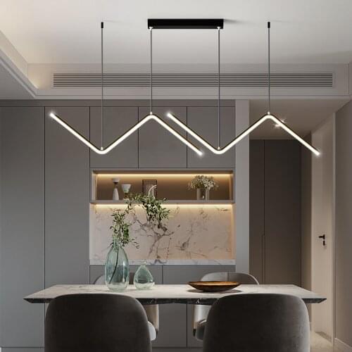 Nordic simple style led modern living room restaurant office study golden chandelier home designer indoor lighting Chandelier