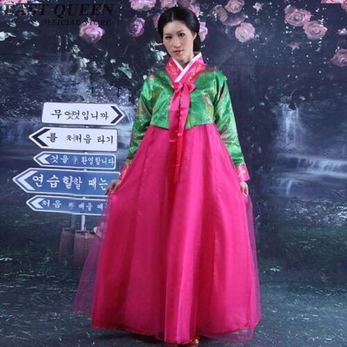 Traditional Korean clothing women national Korean Hanbok minority costume classical Korea women clothes for stage DD201 F