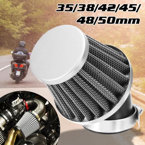 Motorcycle Air Filter 35mm 38mm 42mm 45mm 48mm 50mm Universal For 50cc 110cc 125cc 140cc Motorcycle ATV Scooter Pit Dirt Bike