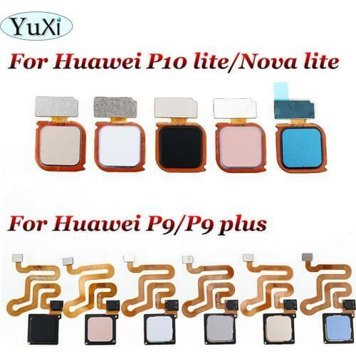 YuXi For Huawei P10 Lite / Nova Lite / P9 plus fingerprint key scanner Home Button Flex Cable Touch ID Sensor Return Flex Cable
