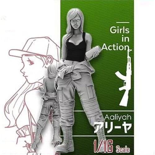 1/16 Girl Resin Figure Building Kit