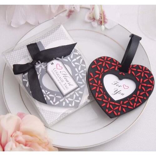 Free shipping Follow Your Heart Black and White Luggage Tag Wedding gift For airplane tag 12pcs/lot available Wholesale