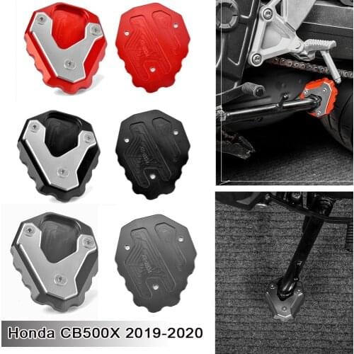 Side Stand Moto Bike Kickstand Non-slip Plate Side Enlarge Extension Support Foot Pad Base for Honda CB500X CB-500-X 2019 2020