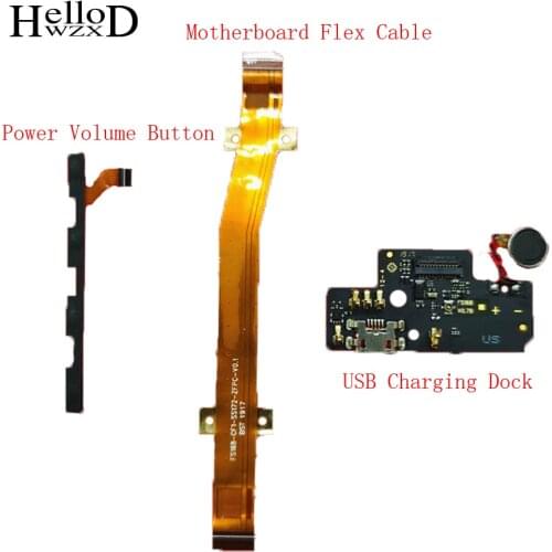 For Alcatel 1V 2019 5001 5001D 5001A Power Volume Button + USB Charging Dock Port + Motherboard Connect Flex Cable