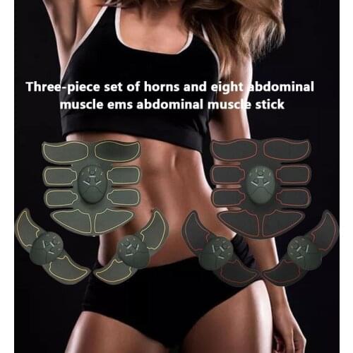 Ems Abdomen Horns and Eight Abdominals Abdominal Patch Muscle Building Arms Legs Abdominal Exercise Fitness Gym