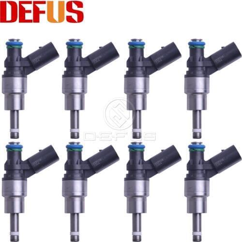 DEFUS 8pcs Bico Fuel Injector Nozzle OE 06B906036A For AUDI A3 2.0 FSI 06B 906 036 A Gasoline Petrol Injection Values Tested NEW
