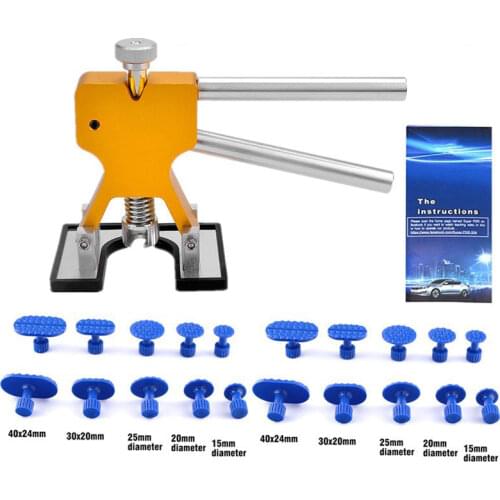 Car Dent Repair Tool Dent Puller Dent Remover Repair Kit Auto Paintless Repair Auto Body Suction Cup Repair Tools with Tabs