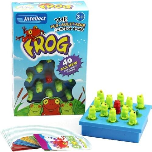 Frog Puzzle Multifunction Board Game Family/Party/Friends Jumping Game Funny Intellect Childrens educational Toy