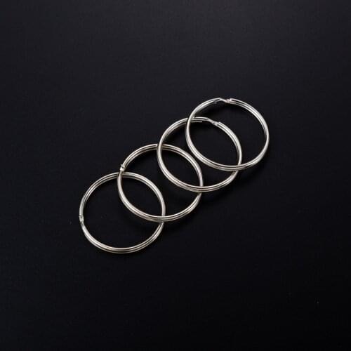 10Pcs/lot Metal 15 18 20 25 28 30 32 35 38 40mm Double Loop Split Rings Connectors Fit DIY Keyring Chain Jewelry Making Supplier