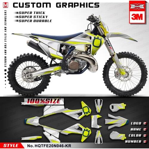 KUNGFU GRAPHICS Motocross Sticker Kit for TE FE TC FC TX FX FS 125 150i 250i 300i 350 450 501 2019 2020 2021 2022