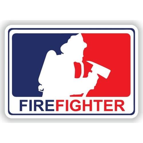 Personality Major League Firefighter Car Sticker Automobiles Exterior Accessories PVC Decals for Toyota Honda Lada Vw Jeep Kia