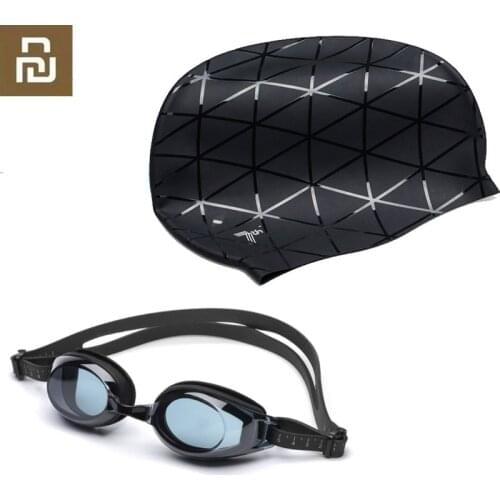 TS Swimming Goggles Waterproof Silicone Glasses 3D Adult Eyewear Adjustable For Women Men with 7th Cap