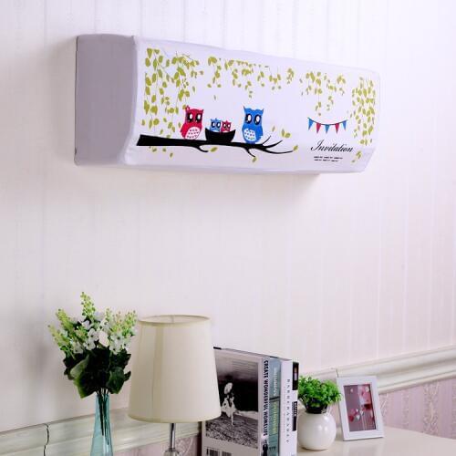 Air conditioner dustproof cover cotton stretch fabric dust cover for cubic air conditioners with cartoon designs home decoration