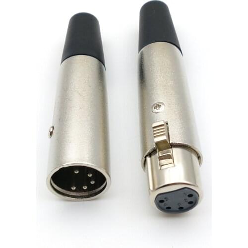 XLR CONNECTOR 10pcs 5pin XLR Female/ XLR Male Power Connector