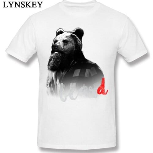 Russia T Shirts Men Plaid D T-Shirt 3D Print Oversized 100% Cotton Hip Hop Wtern Humor T Shirt