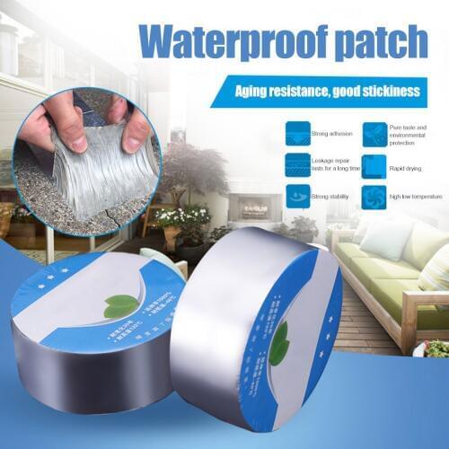 Waterproof Self-adhesive Tape Aluminum Butyl Foil Heat Shield for Roof Pipe Repairing LB88