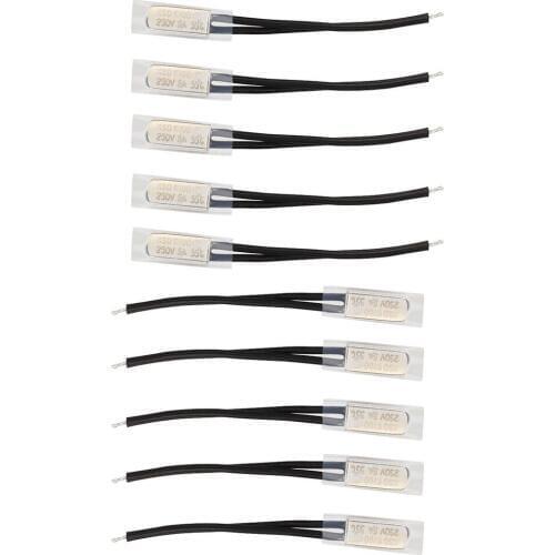 10 Pcs Bimetal Temperature Control Switch Thermostat 55 Celsius N.C KSD9700