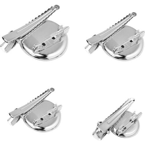 20PCS Brooches Pins Needle Round Safety Pin Cabochon Brooch Pins Blank Tray with Safe Lock Pin Back & Clip Diy Jewelry