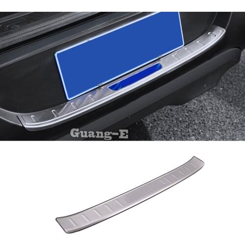 For Renault Kadjar 2016 2017 2018 2019 Stainless Steel Back Rear Pedal Door Scuff Plate Frame Outside Threshold Trunk 1pcs