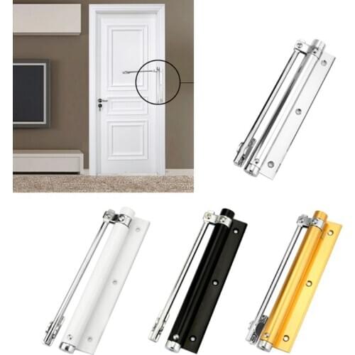 Home Automatic Self Closing Hinge Door Closer Single Spring Adjustable Lightweight Silent Without Buffering Surface