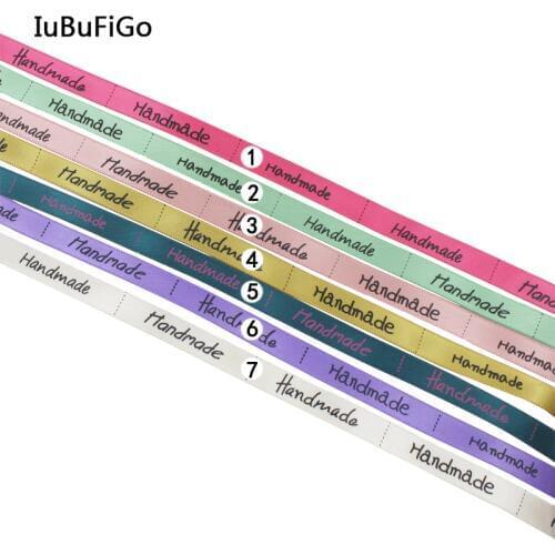 [IuBuFiGo] 10 yard 3/8"(9mm) Handmade Print Ribbon For DIY Handmade Decorative tape