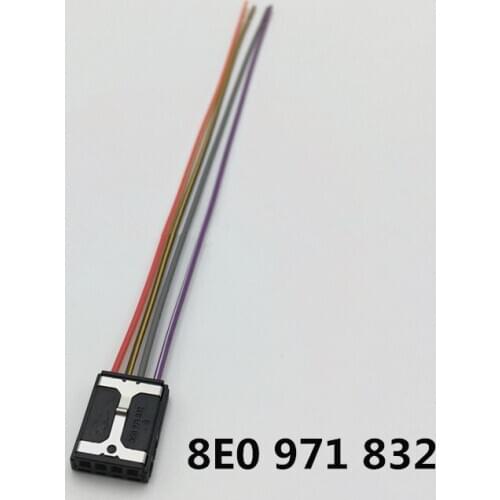 1/2/4/10/20/50pcs/lot 4 Pin/Way Audio Modified Plug Connector Socket Wire Harness Pigtail For VW AUDI 8E0 971 832 8E0971832