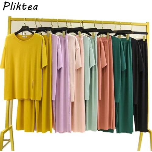 2021 Summer Women Pajamas Set Fashion Irregular Atoff Home Clothes Ladies Lounge Wear Women Home Suit Sleepwear Female Homewear