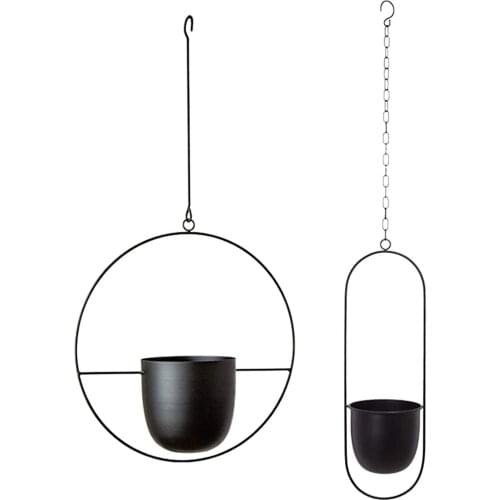 Metal Hanging Pot Plant Hanger Chain Hanging Planter Basket Flower Pot Plant Holder Home Garden Balcony Decoration Generous