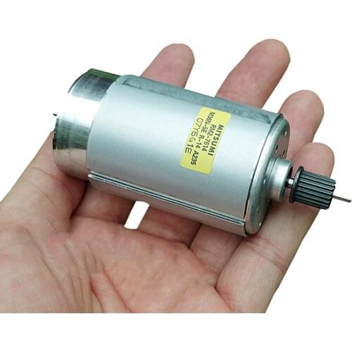 MITSUMI RM2-7614 M36N-5E DC 24V-36V 4200RPM Low Speed Large Torque Precision Copier 575 Motor with Pulley Dual-Output-Shaft DIY