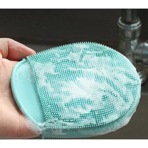 Soft Brushes Dishwashing Sponge Household Cleaning Tools Useful Cleaning Brush For Kitchen Fruit Vegetable Kitchen Accessories