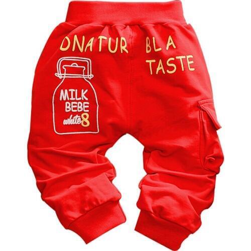 2016 new autumn baby pants cotton quality Milk bottle Pattern baby boys/girls pants 1 piece 0-2 year kids pants Casual pants