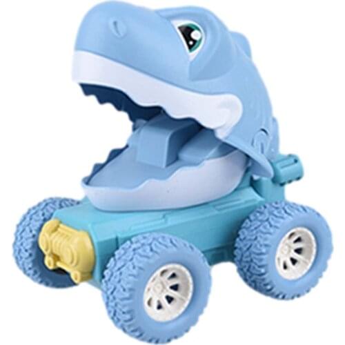 New Children Pressing Dinosaur Car Inertial Pull Back Baby Pull-back Car Will Move Cute Dinosaur Kids Early Educational Toys