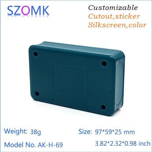 One piece abs mateial handheld plastic box power supply for pcb design for electronics project junction box 97*59*25mm