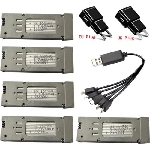 Original 3.7V 600mAh Lipo Battery With Charger For e59 Drone For RC Quadcopter Spare Parts 3.7v RC Drone Battery