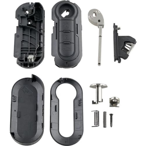 Fits for FIAT GRANDE PUNTO 500 BRAVO DUCATO PANDA 3 Button KEY FOB REMOTE CASE 3-key key case Key protector