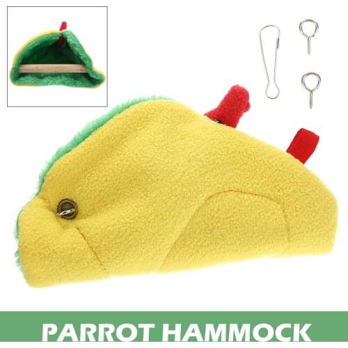 1PC Bird Hanging Tent Parrot Warm Hammock Cage Hut Parakeet Budgie Tent Bed Hanging Cave Supplies