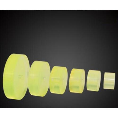 1pcs 50mm-200mm OD Polyurethane pad solid damping buffer machinable plastic round bar natural pin 30mm length