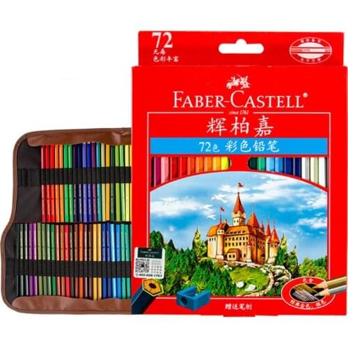 Faber Castell Professional Colored Pencils 72 Kit,Sharpener,Pencil Bag for Kids Adult Coloring Book Art School Supplies Gift