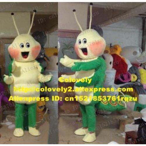 Annoying Milk White Carpenterworm Caterpillar Bean Worm GiantWorm Kattapillar Bug Mascot Costume Adult Long Tentacle No.zz2809