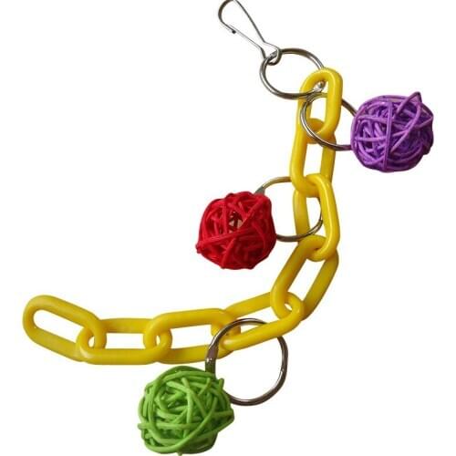 Multi-Colors Parrot Hanging Chew Bell Mirror Toys Swing Cockatiel Parakeet Budgie Perches Birds Toys Pet Products Accessories