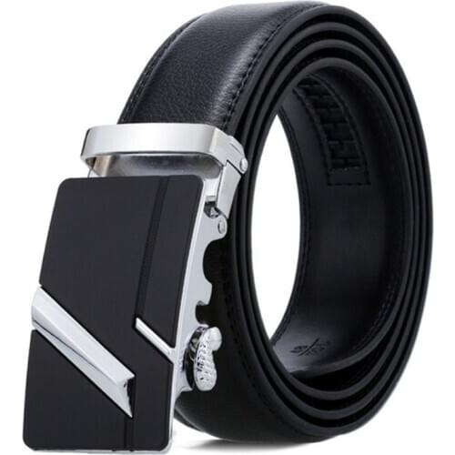 Men Belt Male Belts For Men Strap Quality Genuine Leather Belt Men Automatic Buckle black Belts Cummerbunds cinturon hombre