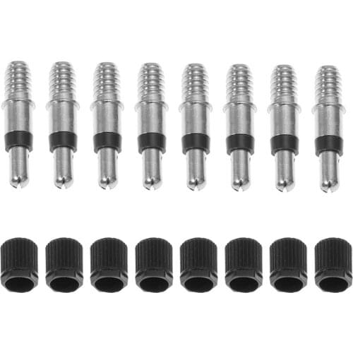 Dunlop Woods Valve Cores Convenient Replace Bicycle Accessories with Caps for Bike Bicycle Inner Tube Pack of 8