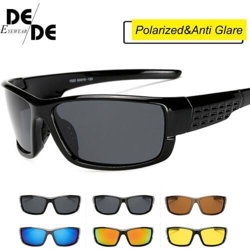 Yellow Night Vision Sunglasses Men Square Mirror Sun Glasse With Brand Logo Luxury Eyewears UV400 Goggles Male With Box