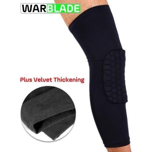 WarBLade Football Basketball Crashproof Sports Knee Pads Leg Long Sleeve Kneepad Protector Comfortable Durable 2019 Hot Selling