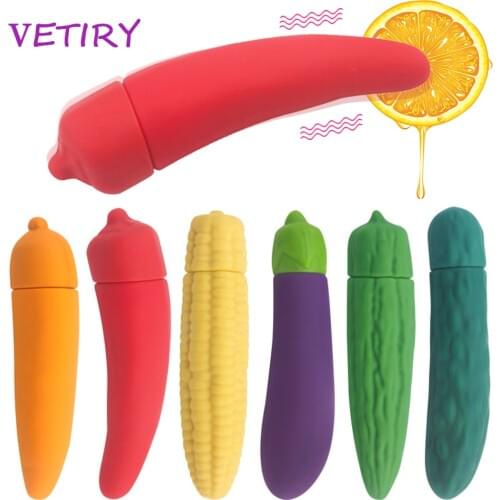 VETIRY Vegetables Vibrator Sex Toys for Women Vagina Clitoris Stimulator Massage Fake Penis Female Masturbation Sex Products