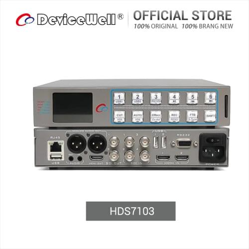 DeviceWell HDS7103 All Sixe Videos SDI Video Mixer Switcher