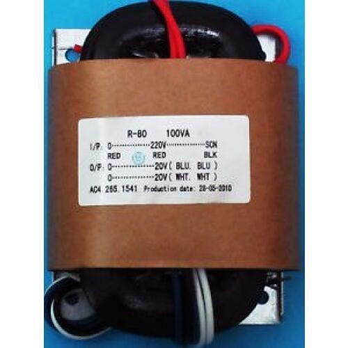 220V 100W R Core Transformer Output:20V+20V