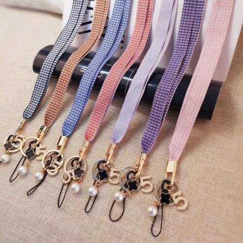 Mobile Phone Lanyard female long halter neck retro embroidery pendant braided belt pendant For iPhone 12 case anti-lost